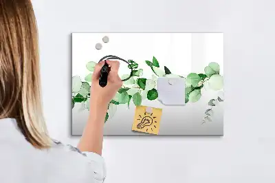 Tableau magnétique pour dessin modèle rameaux de plantes
