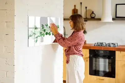Tableau magnétique pour dessin modèle rameaux de plantes