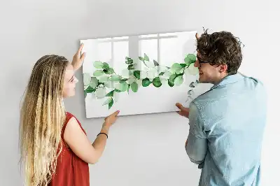Tableau magnétique pour dessin modèle rameaux de plantes