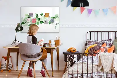 Tableau magnétique pour dessin modèle rameaux de plantes