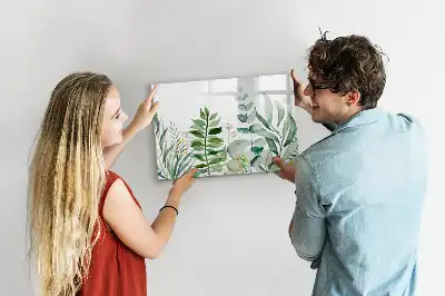 Tableau magnétique pour dessiner feuilles de papier aquarelle