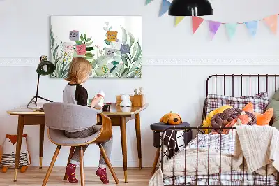 Tableau magnétique pour dessiner feuilles de papier aquarelle