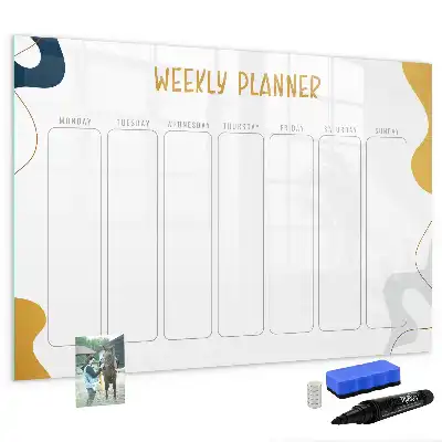 Planificateur hebdomadaire magnétique tableau pour dessiner et organiser
