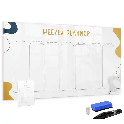 Planificateur hebdomadaire magnétique tableau pour dessiner et organiser