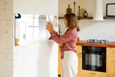 Planificateur hebdomadaire magnétique tableau pour dessiner et organiser