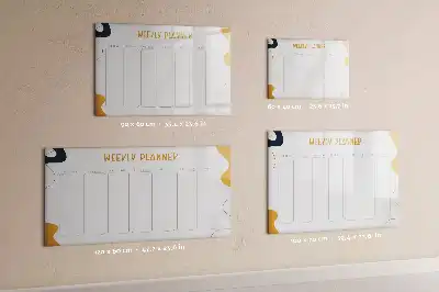 Planificateur hebdomadaire magnétique tableau pour dessiner et organiser