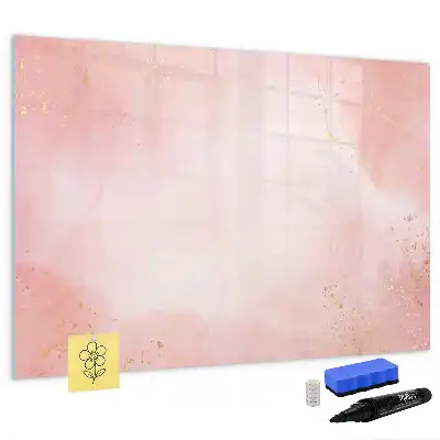 Tableau magnétique à dessiner marbre rose