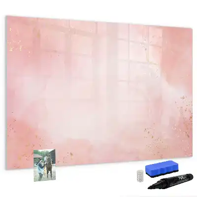 Tableau magnétique à dessiner marbre rose