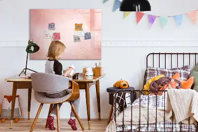 Tableau magnétique à dessiner marbre rose