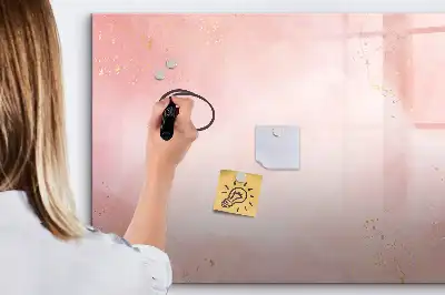 Tableau magnétique à dessiner marbre rose