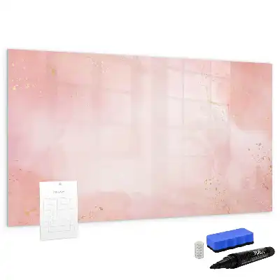 Tableau magnétique à dessiner marbre rose