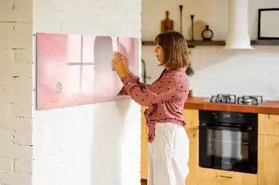 Tableau magnétique à dessiner marbre rose