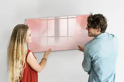 Tableau magnétique à dessiner marbre rose