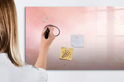 Tableau magnétique à dessiner marbre rose