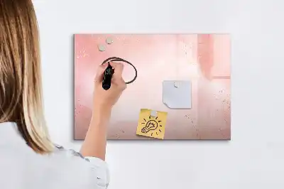 Tableau magnétique à dessiner marbre rose