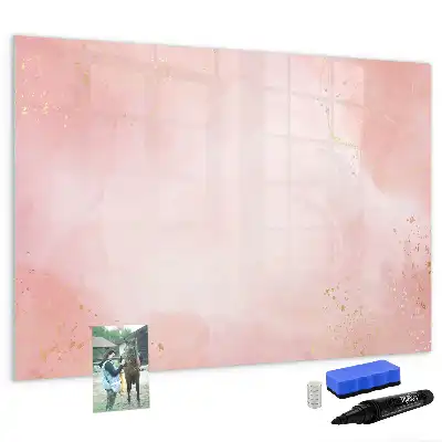 Tableau magnétique à dessiner marbre rose