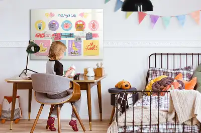 Tableau magnétique à dessiner planificateur scolaire