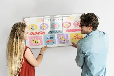 Tableau magnétique à dessiner planificateur scolaire
