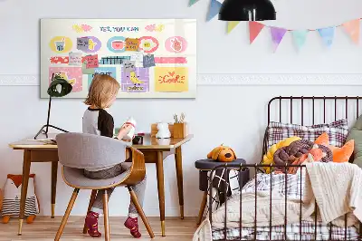 Tableau magnétique à dessiner planificateur scolaire
