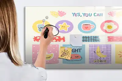 Tableau magnétique à dessiner planificateur scolaire