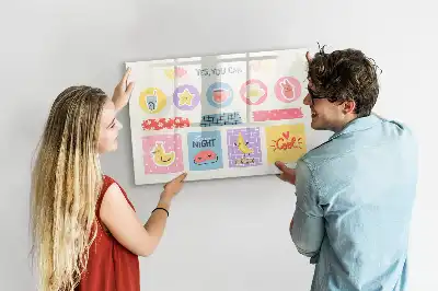 Tableau magnétique à dessiner planificateur scolaire