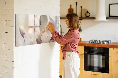 Tableau magnétique pour dessiner motif plantes en aquarelle