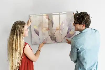 Tableau magnétique pour dessiner motif plantes en aquarelle
