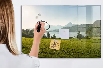 Tableau magnétique à dessiner modèle montagnes et plaine
