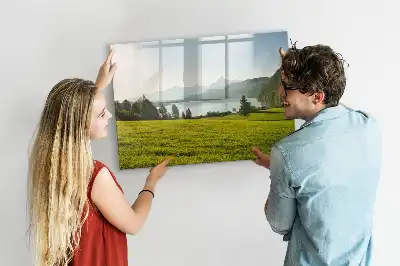Tableau magnétique à dessiner modèle montagnes et plaine