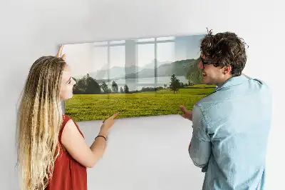 Tableau magnétique à dessiner modèle montagnes et plaine