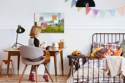 Tableau magnétique à dessiner modèle montagnes et plaine