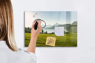 Tableau magnétique à dessiner modèle montagnes et plaine