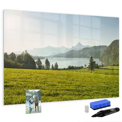 Tableau magnétique à dessiner modèle montagnes et plaine