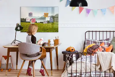 Tableau magnétique à dessiner modèle montagnes et plaine