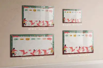 Tableau magnétique pour dessiner planificateur hebdomadaire pour enfants