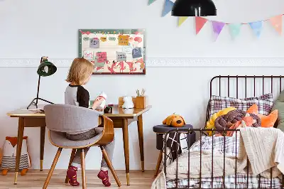 Tableau magnétique pour dessiner planificateur hebdomadaire pour enfants