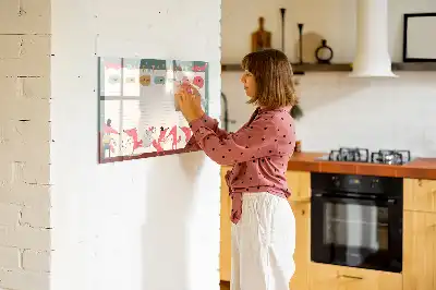 Tableau magnétique pour dessiner planificateur hebdomadaire pour enfants