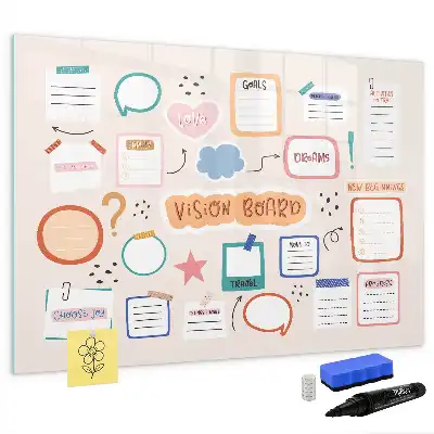 Tableau magnétique à dessiner version colorée