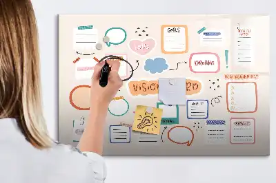 Tableau magnétique à dessiner version colorée