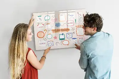 Tableau magnétique à dessiner version colorée