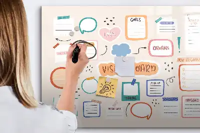 Tableau magnétique à dessiner version colorée