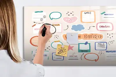 Tableau magnétique à dessiner version colorée