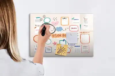 Tableau magnétique à dessiner version colorée