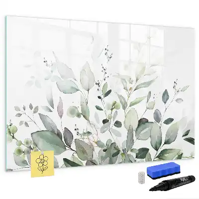 Tableau magnétique pour dessiner motif feuilles de plantes