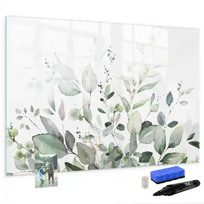 Tableau magnétique pour dessiner motif feuilles de plantes