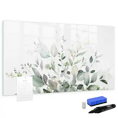Tableau magnétique pour dessiner motif feuilles de plantes