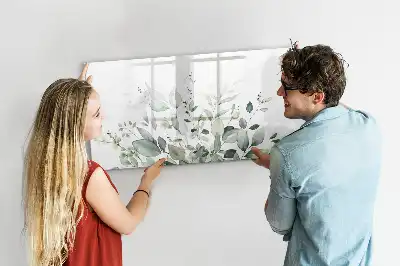 Tableau magnétique pour dessiner motif feuilles de plantes