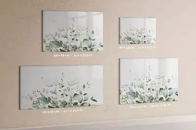 Tableau magnétique pour dessiner motif feuilles de plantes