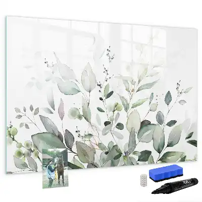 Tableau magnétique pour dessiner motif feuilles de plantes