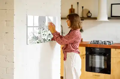 Tableau magnétique pour dessiner motif feuilles de plantes